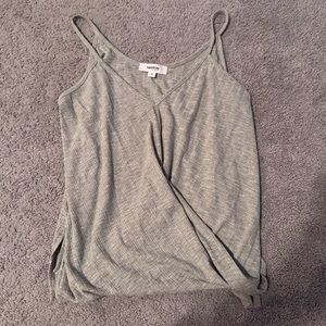 Grey Crossover Tank Top